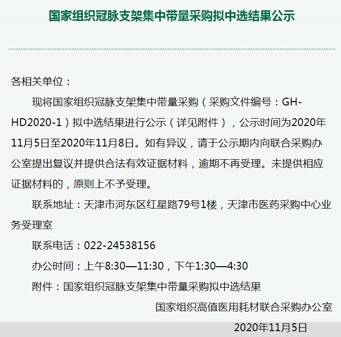 官宣 首次冠脉支架国家集采拟中标结果出炉 有产品降价超过96 药智新闻