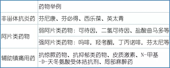 重度疼痛常用药目前用药有盐酸吗啡缓释片,羟考酮缓释片和芬太尼贴剂